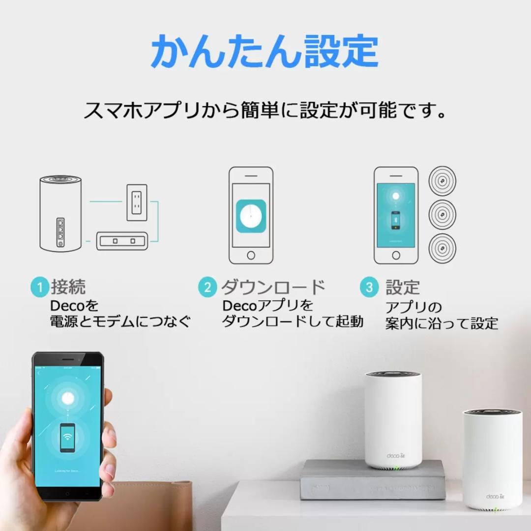 【新品未使用】TP-Link Deco XE75 Wi-Fi6E《3個セット》
