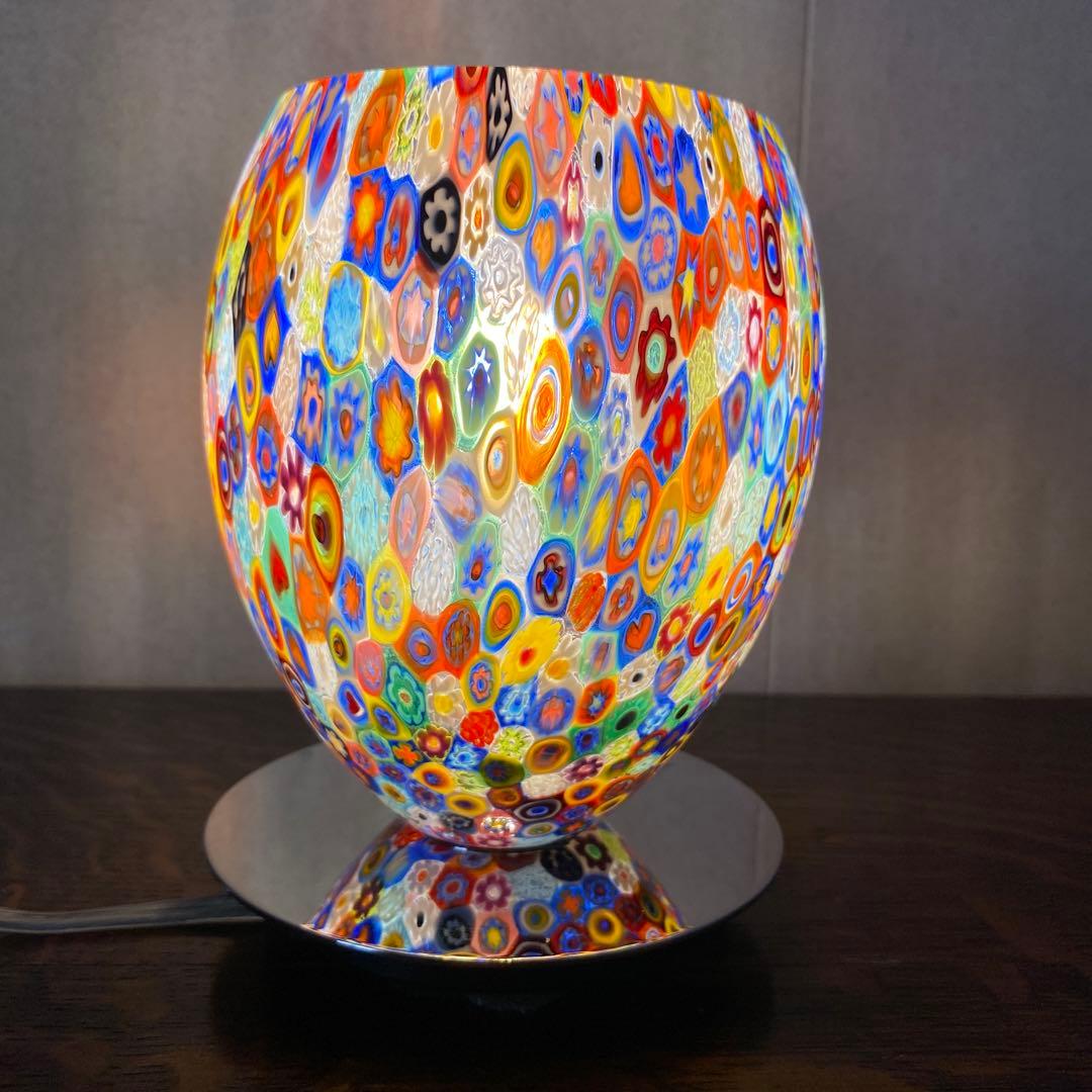 イタリア ベネチアンガラス murano ミルフィオリ 千の花 テーブル