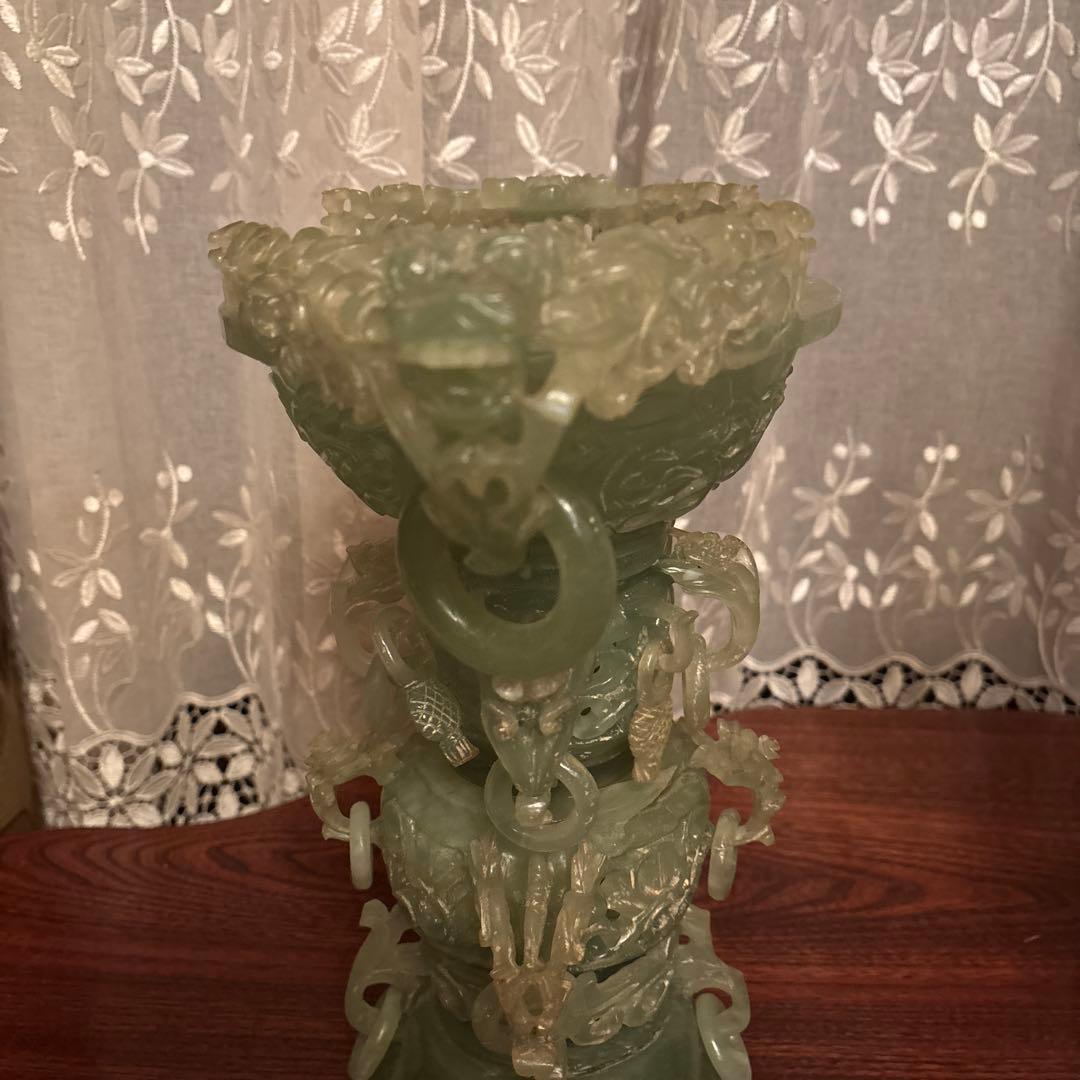 《hulibo》翡翠玉石 中国美術 装飾品 彫刻 中国古玩 アンティーク