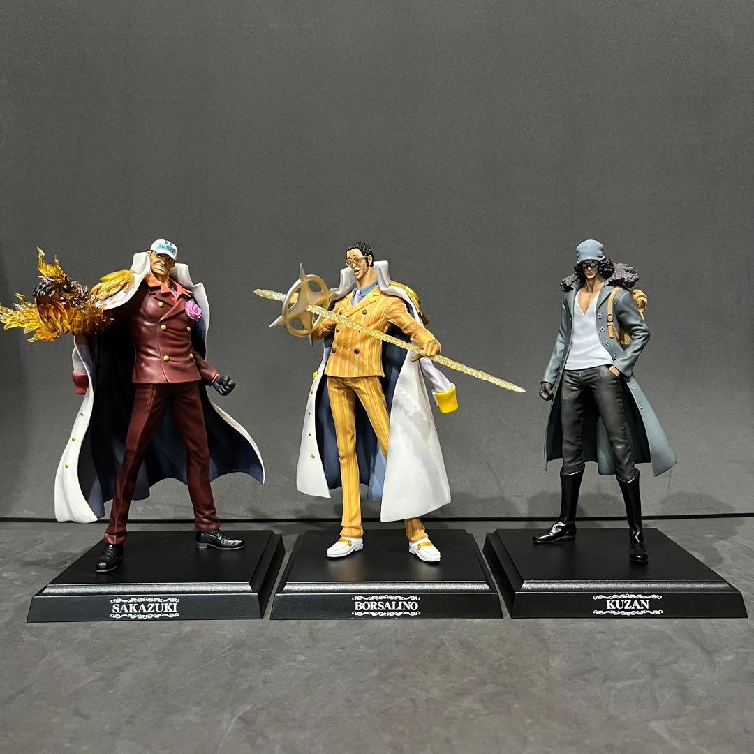 3体セット】ワンピース 一番くじ 海軍大将 赤犬 青キジ 黄猿