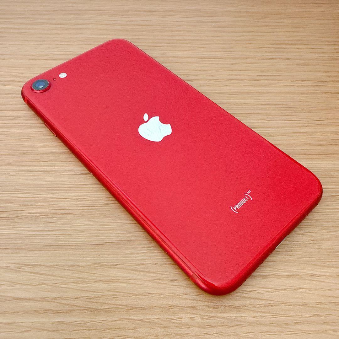 iPhone SE2 64GB RED プロダクトレッド SIMフリー【箱付属】 - メルカリ