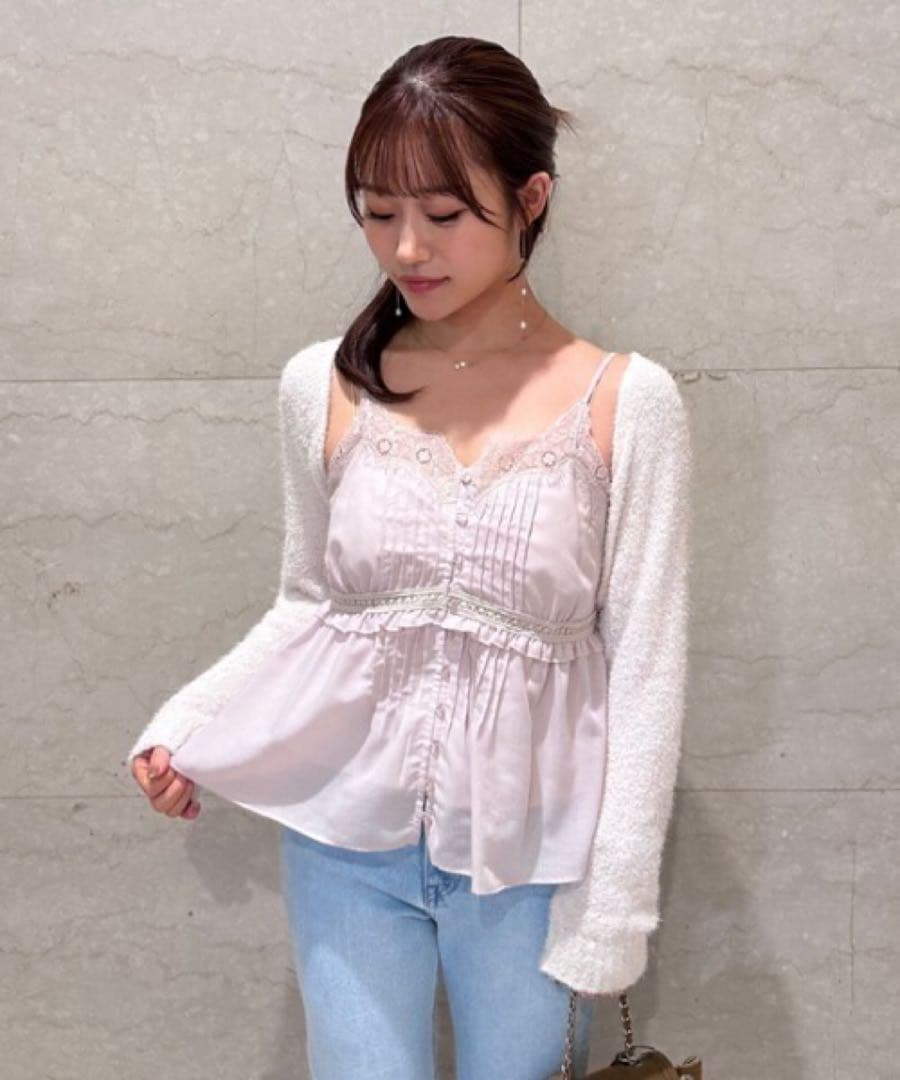 スナイデル ボレロ×レースキャミセットアップ - メルカリ