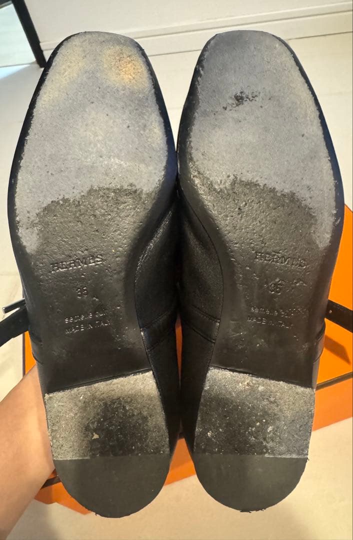 美品HERMES エルメス バレエシューズ 《ジェーン》 35 定価20万