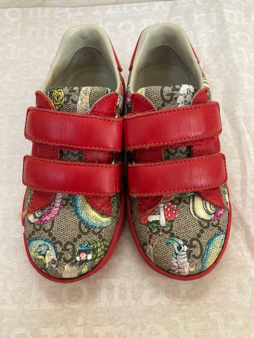 GUCCI グッチ x ヒグチユウコ　スニーカー　16.5cm キッズ レッド