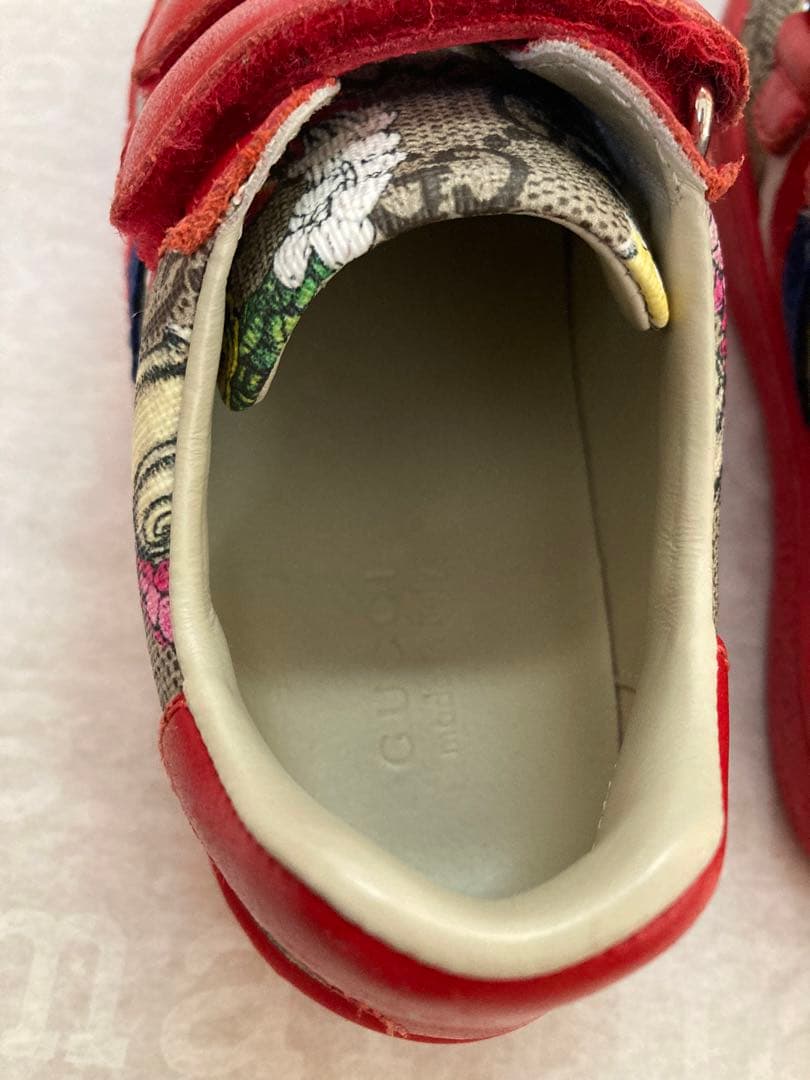 GUCCI グッチ x ヒグチユウコ　スニーカー　16.5cm キッズ レッド