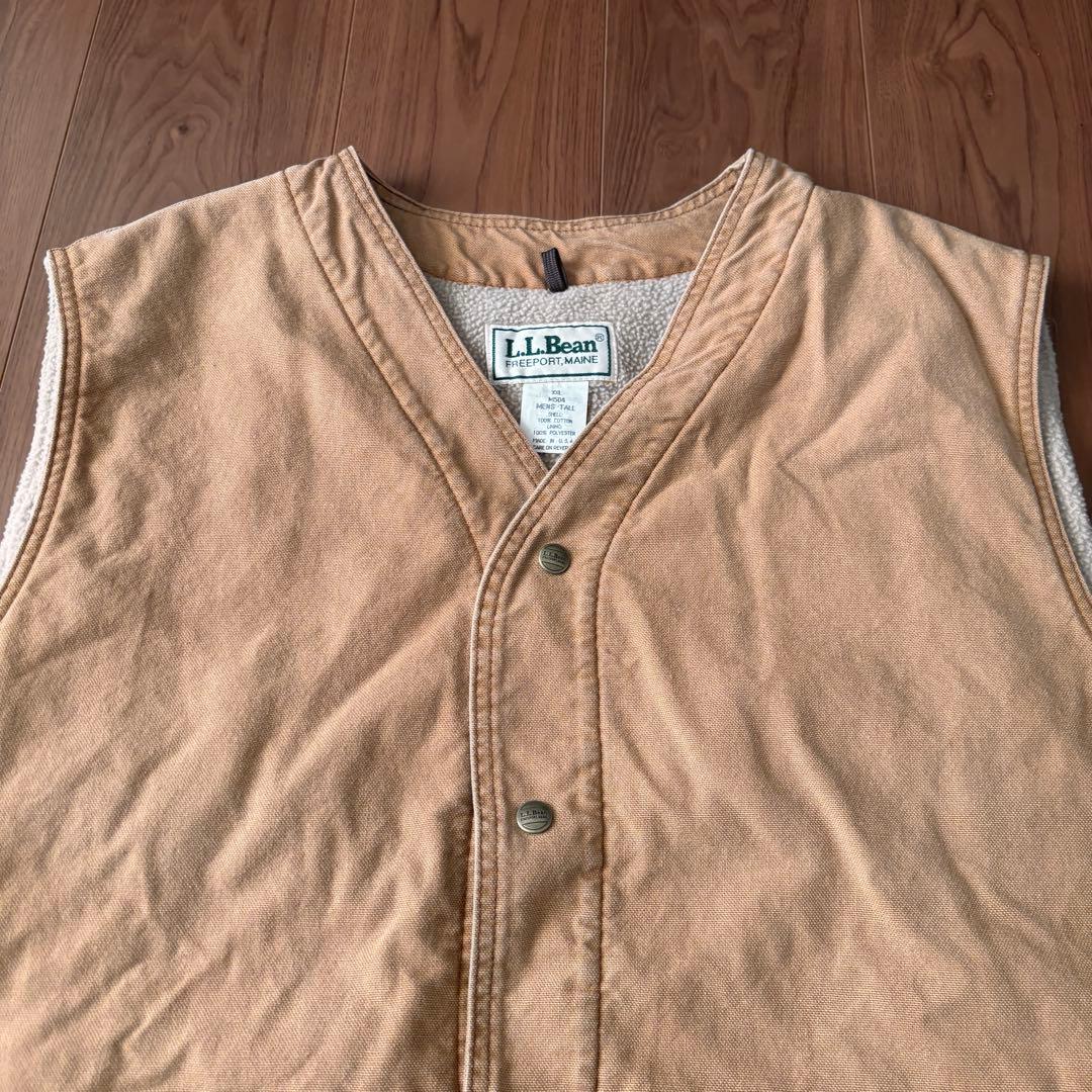 デッド ◎ L.L.BEAN 内ボア ダック ベスト USA製 XXL TALL