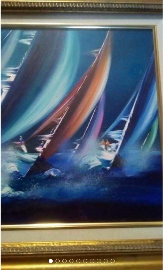 ビクトールスパン 真作ヨットレース油彩変形40号 - メルカリ