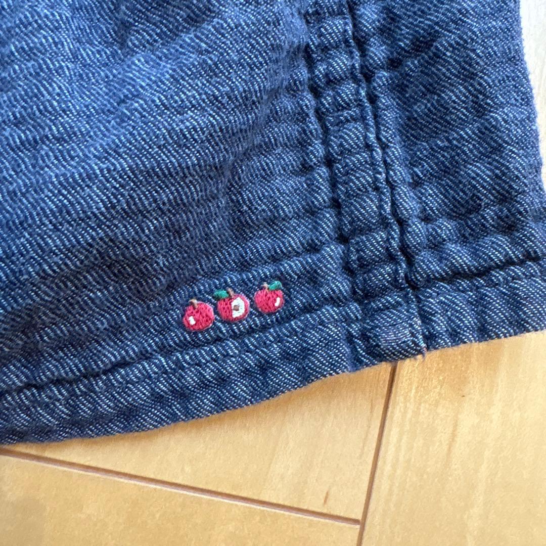 familiar チェック リバーシブル スカート 120 赤 - メルカリ