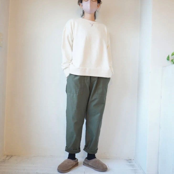 快晴堂 3飛び裏起毛 無地 Girl'sトレーナー 生成り 大きめ - メルカリ