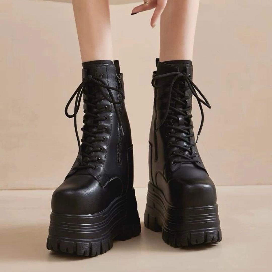 激安お得】22センチアップ シークレットブーツ 黒 23.5センチ - メルカリ