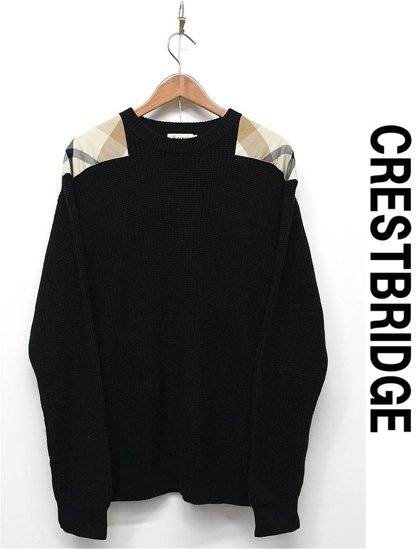 F503/CB CRESTBRIDGE ローゲージ アゼニット コマンドセーター コマンド・セーター 米国フィット・レギュラー（ニット/セーター