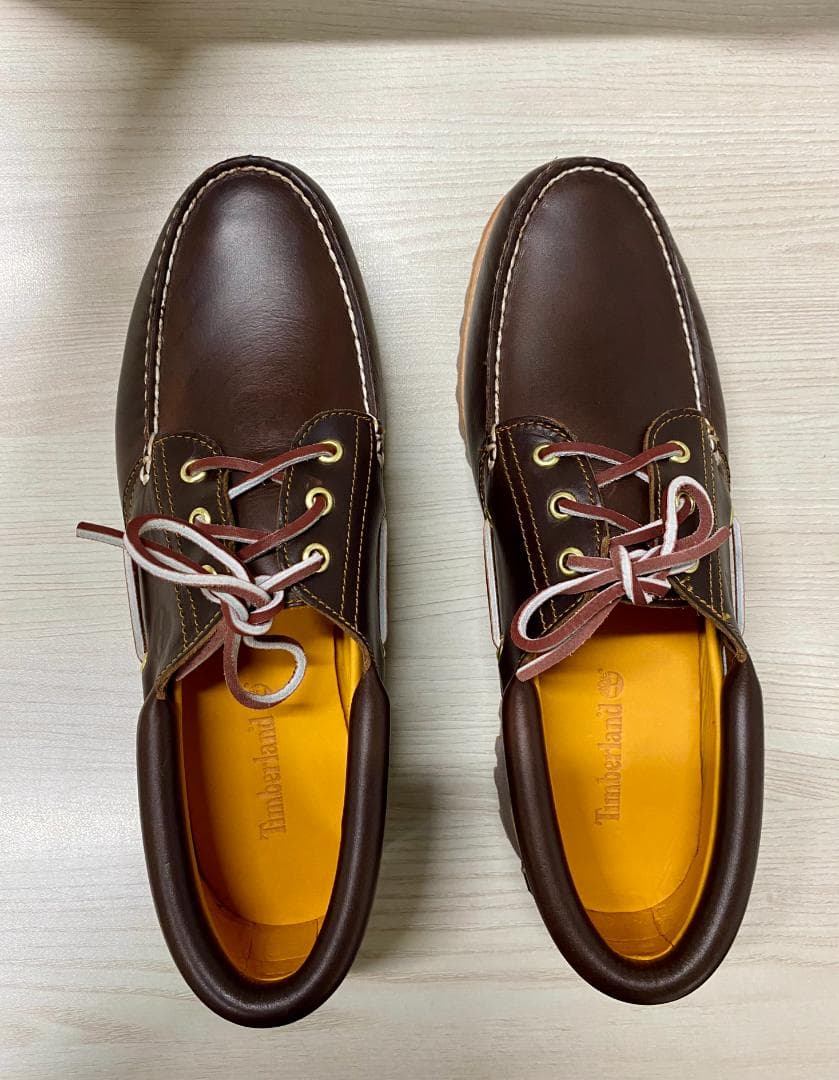 新品未使用 Timberland ブラウン レザー ローファー 28.5サイズ - 靴最