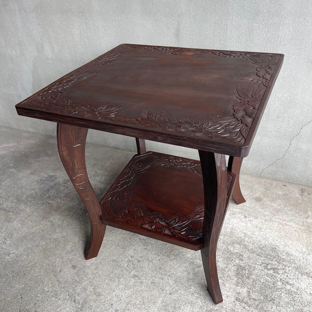 軽井沢彫り 1〜2人がけテーブル