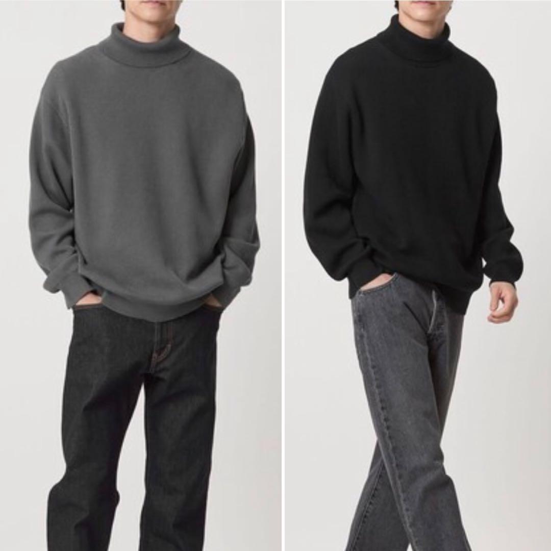 極美品◎グリーンレーベルリラクシング コットンタートルネック2枚