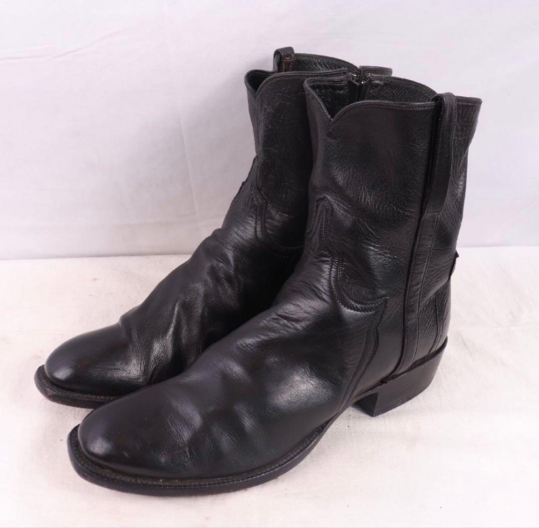 希少 ルケーシー（Lucchese） ジップ ウェスタン ブーツ usa製9.5