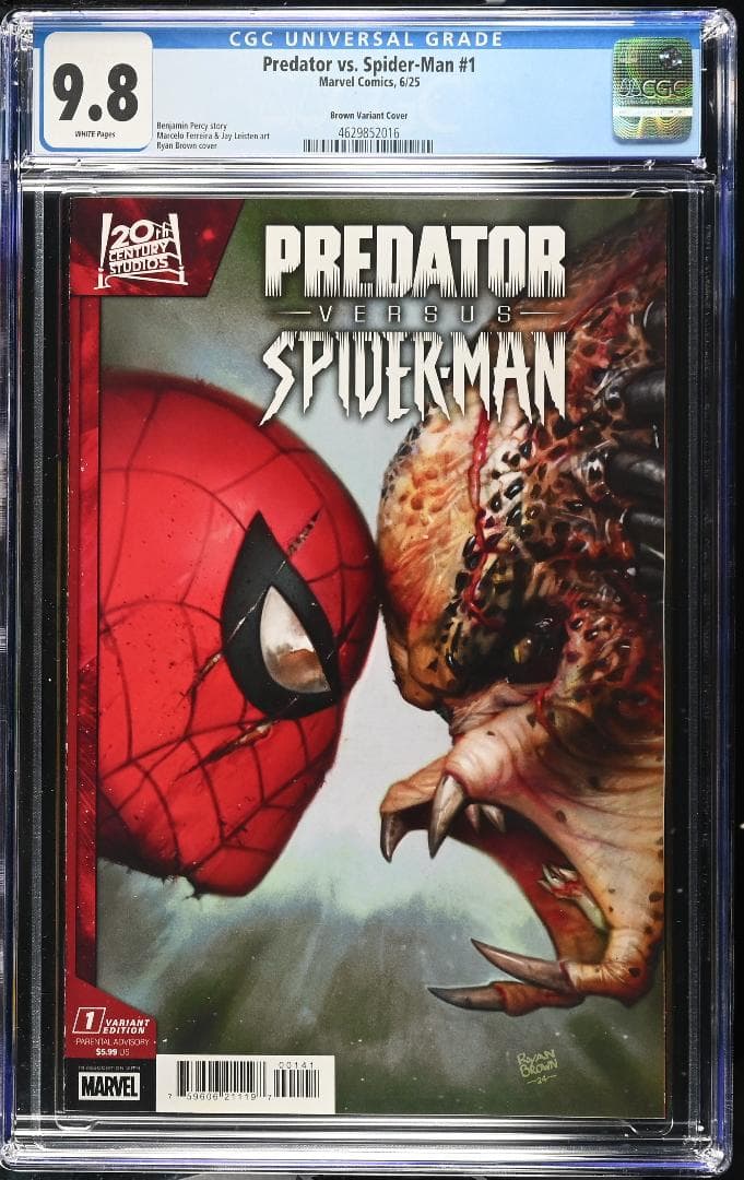 アメコミリーフ　Predator vs. Spider-Man #1 CGC Predator vs. Spider-Man #1 Greg Land Foil Variant | eBay