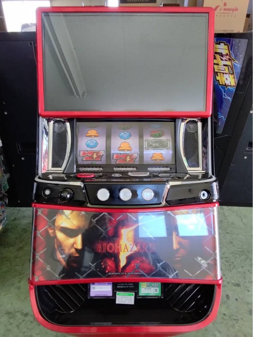 実機 税込 エンターライズ Ｌバイオハザード５ＺＥ(スマスロ バイオハザード5) お取り寄せ商品】エンターライズ バイオハザード5 中古パチスロ実機