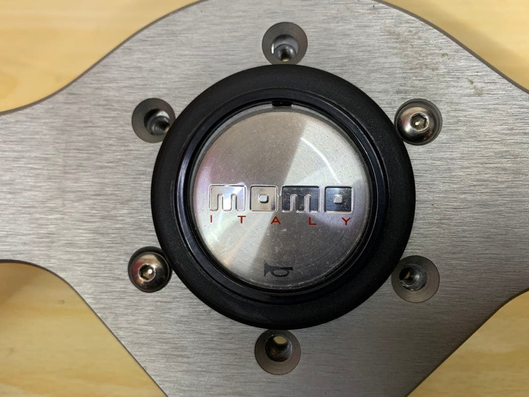 中古】momo ウッド&レザーステアリングハンドル MM70508-14 - メルカリ