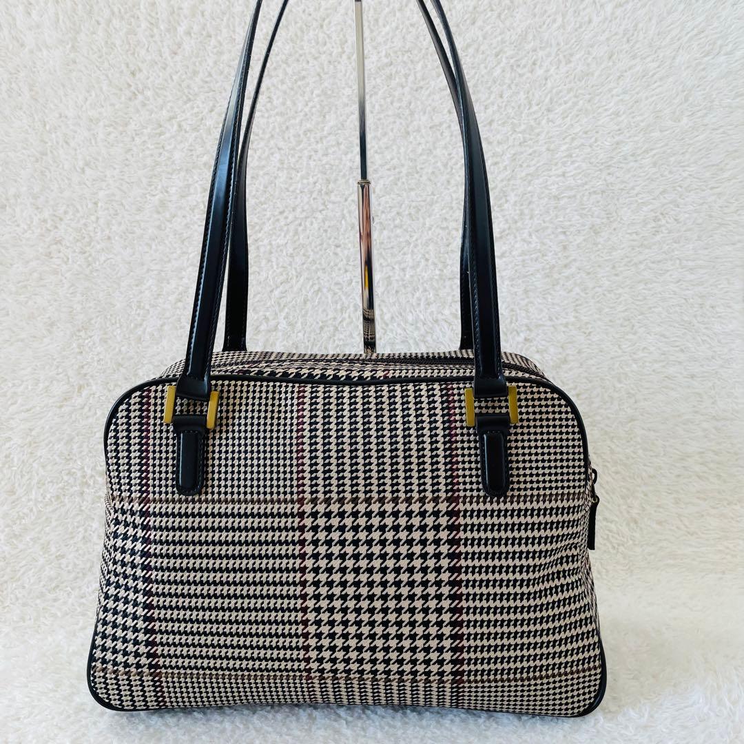 美品】ラルフローレン トートバッグ 肩掛け ワンショルダーバッグ 千鳥