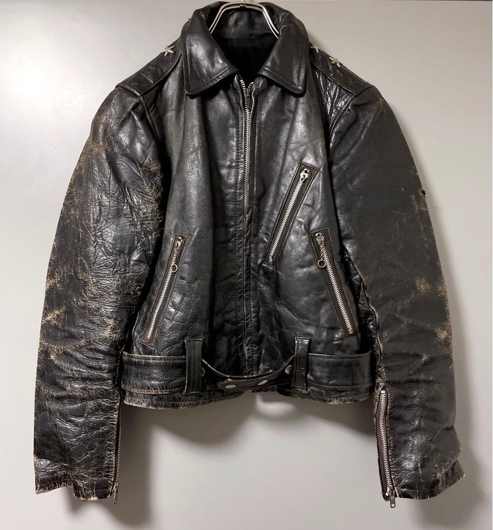 入手困難 激レア 50s ヴィンテージ レザーライダースジャケット ワン
