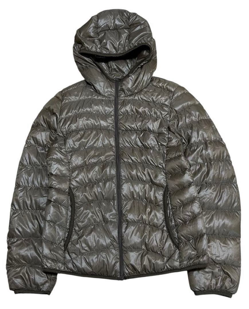 old UNIQLO 00s down jacket y2k 光沢 短丈 茶色 - メルカリ