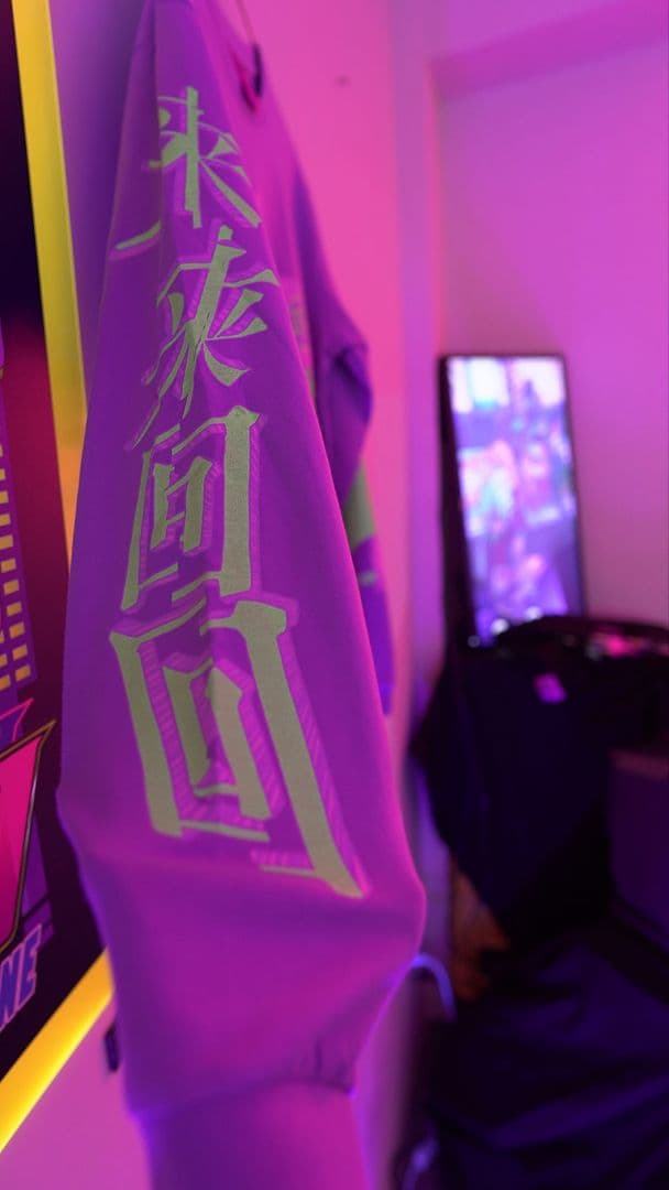 未使用】ずっと真夜中でいいのに。蛍光ロングTシャツ（L） はなぶし