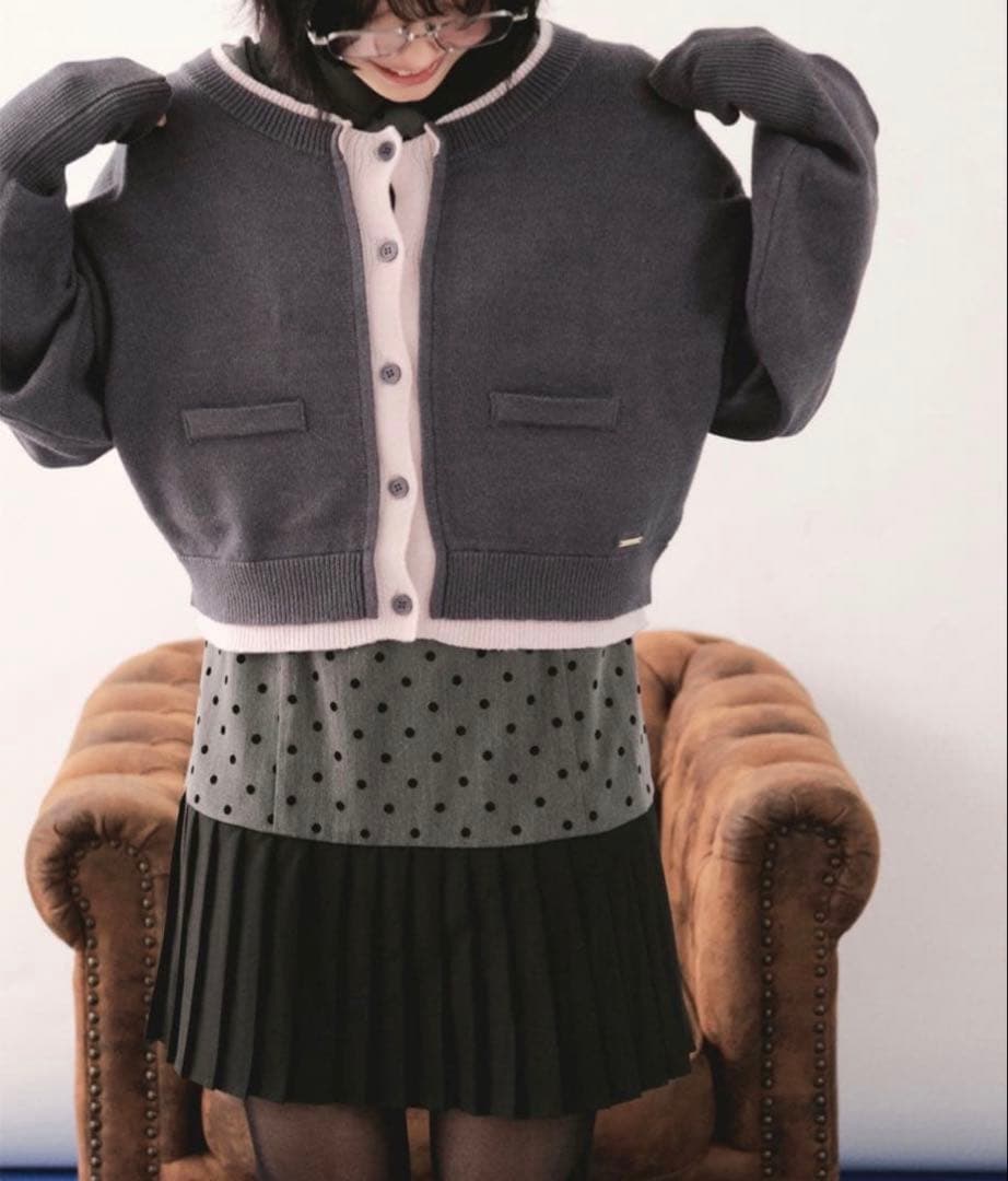 loin nuit layered design cardigan - メルカリ