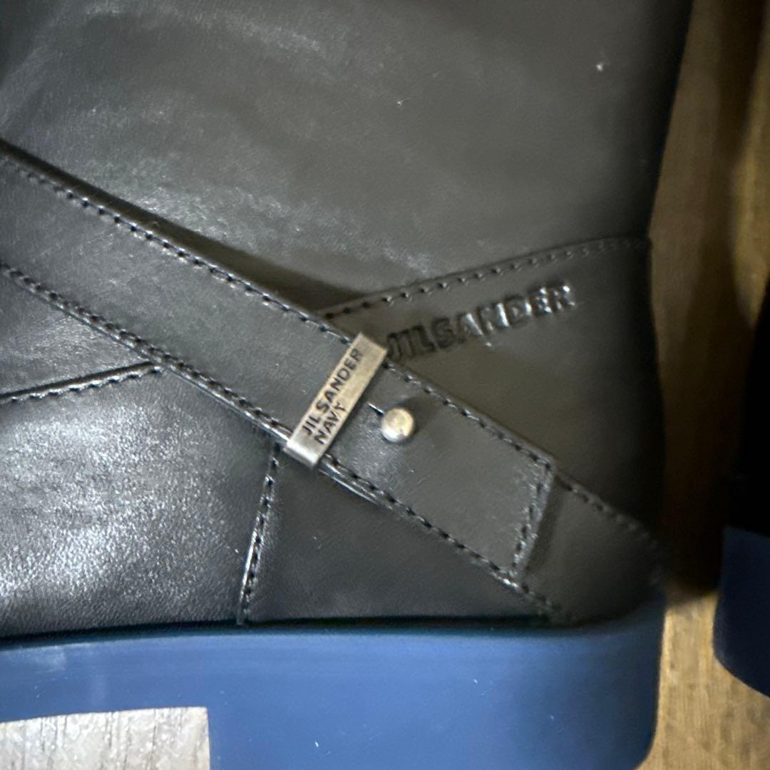 JILSANDER NAVY ジョッキーブーツ。 新品 37 - メルカリ