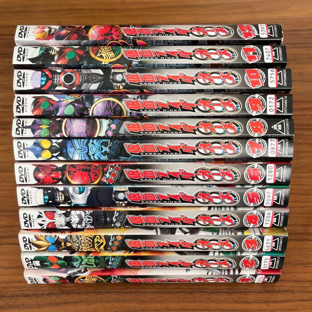 仮面ライダーOOO(オーズ) DVD 全12巻 全巻セット - メルカリ