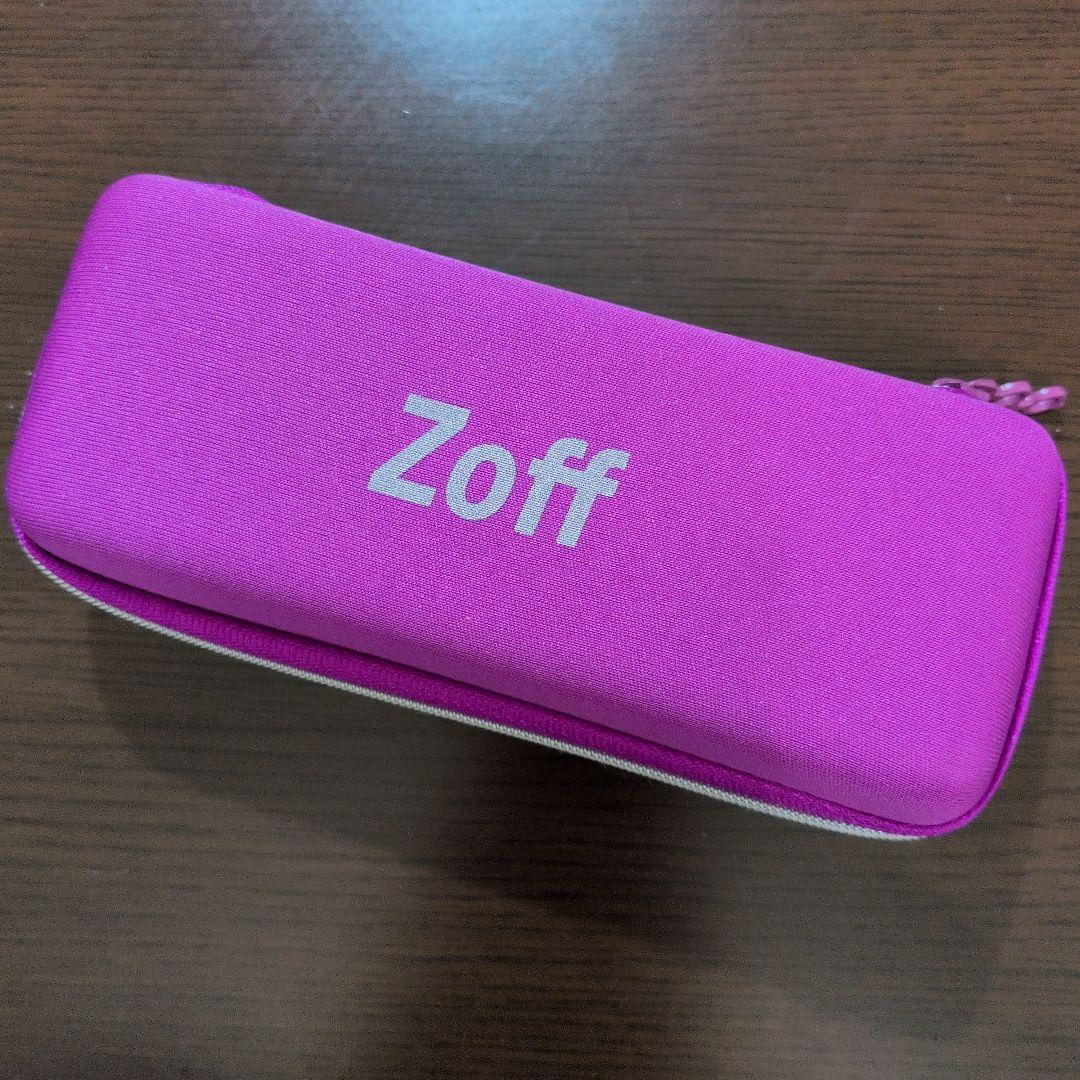 未使用 Zoff パープル メガネケース メガネ拭き付き - メルカリ