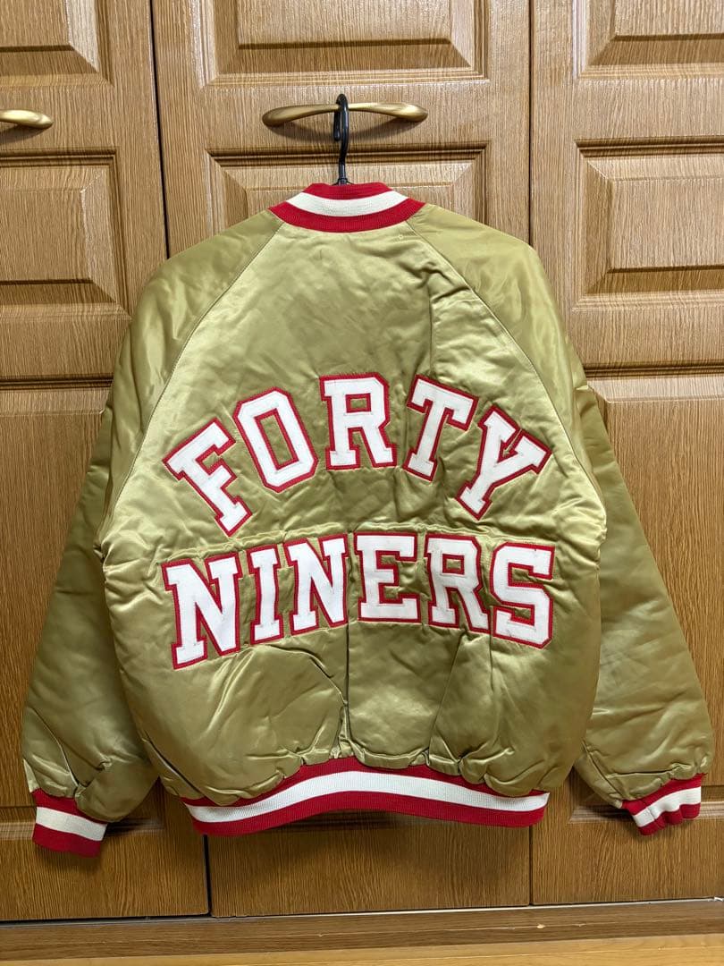 90s chalk line 49ers スタジャンUSA製 長瀬智也着用 - メルカリ