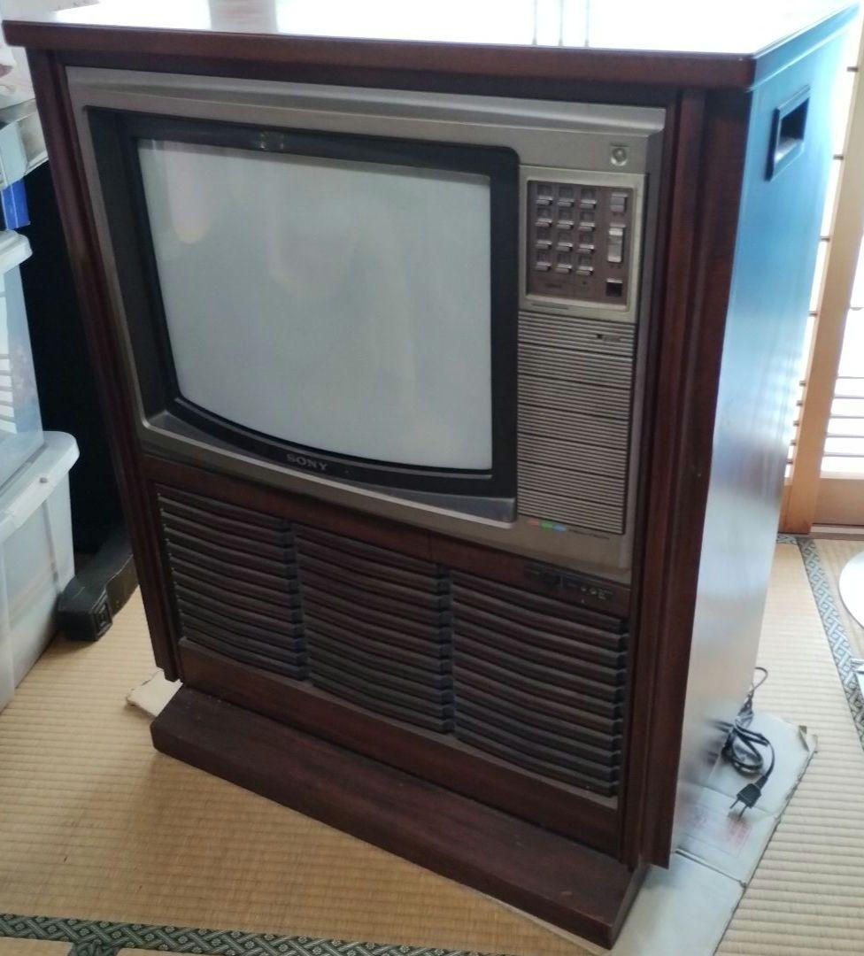 SONY 昭和レトロ 家具調大型テレビ ジャンク品 - メルカリ