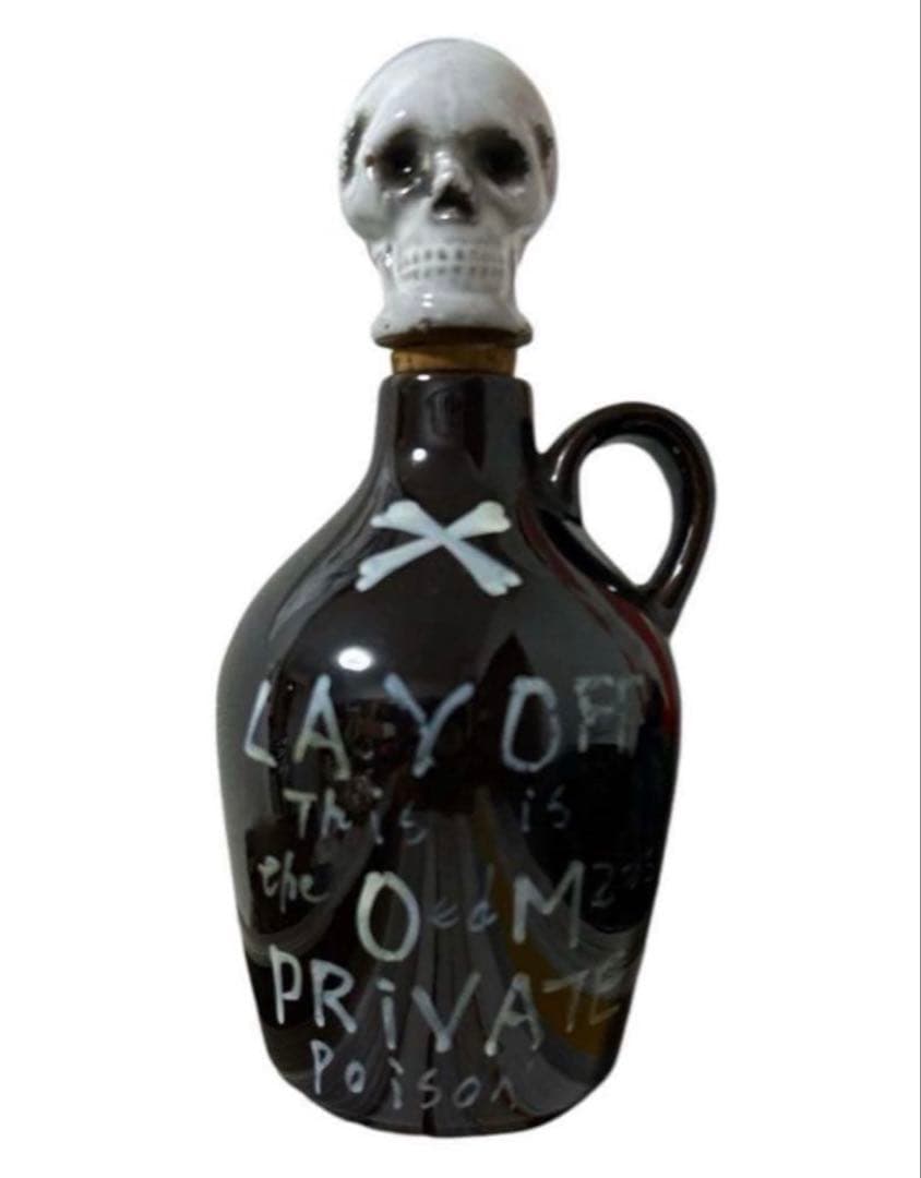 50s 日本製 セラミック スカル ポイズンボトル デカンタ ビンテージ