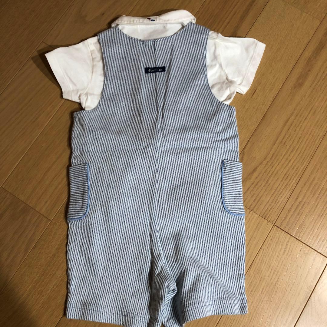 Familiar ファミリア ロンパース2点セット(サイズ60) familiar シャツ