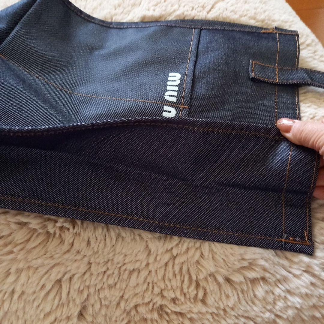miumiu♡ノベルティトートバッグ♡デニムコーティング♡1点のみ - メルカリ