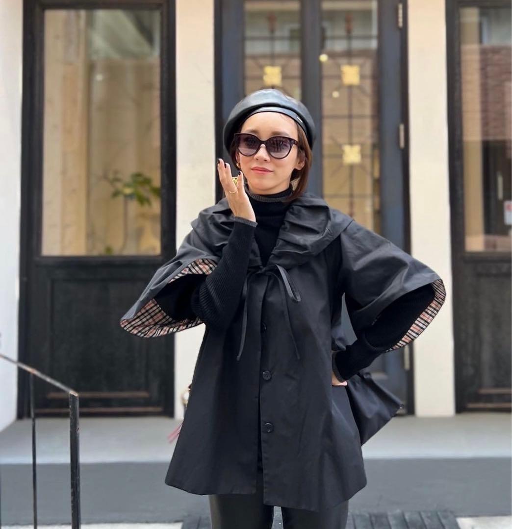 Rosy Monster ロージーモンスター Aラインケープコート - メルカリ