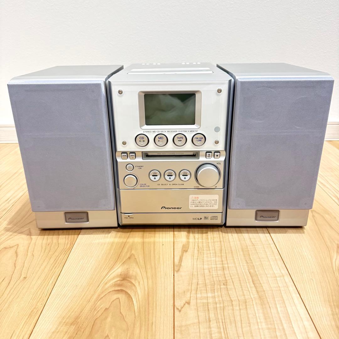 動作品】 Pioneer パイオニア XR- MDX737S ミニコンポ