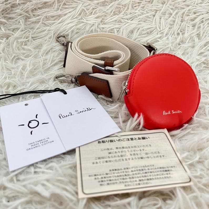 現行品 美品 ポールスミス キャンバスボクシー 2WAYセミショルダー