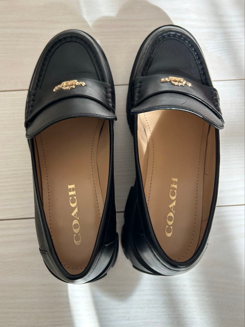 COACH ルーシー レザー ローファー 23.5cm
