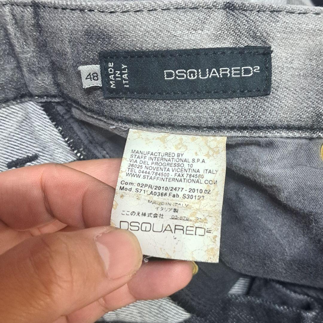 Dsquared2 クロスチャーム ブリーチ加工 クールガイジーンズ 48