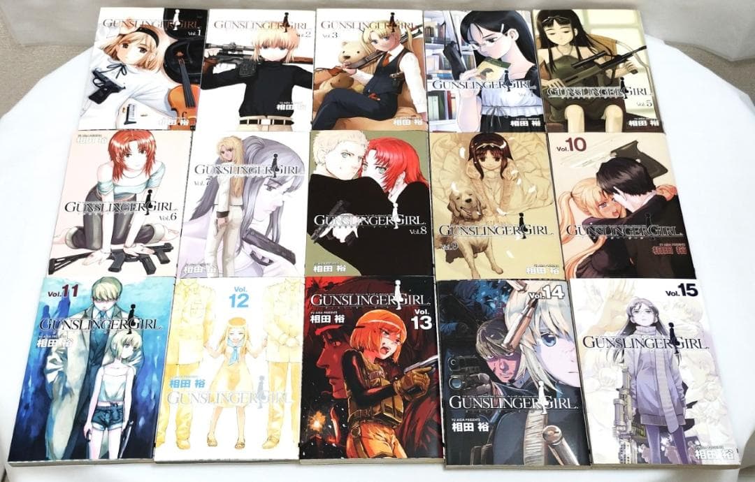 GUNSLINGER GIRL ガンスリンガーガール 1～15巻 漫画全巻セット - メルカリ