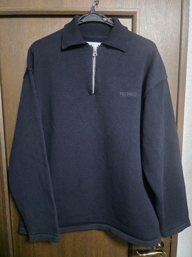 PEACEMAKER OAMC Knit Polo Sサイズ 黒 25AW - メルカリ