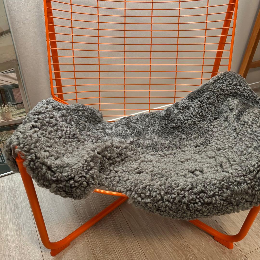 アクタス購入 MS Sweden 羊毛 シープスキンラグ グレー