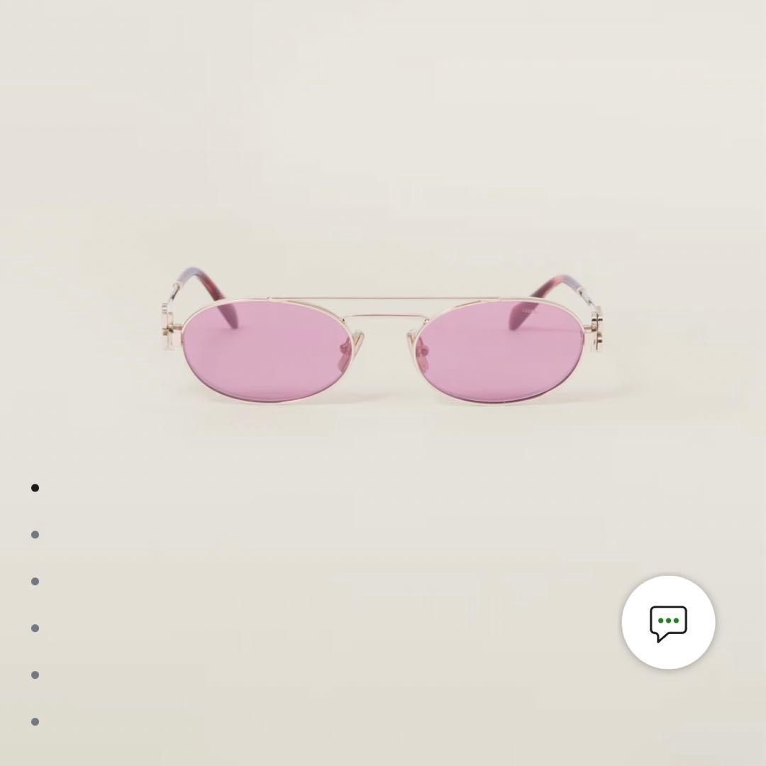 n*u様 MIUMIU ミュウミュウ サングラス 赤 ピンク アイウェア 希少品 ミュウ ミュウ Miu Miu カラーレンズ サングラス ピンク WS8784 – NUIR