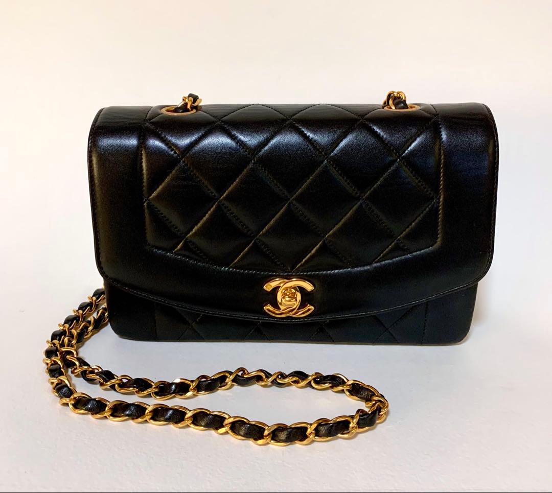 【極美品】CHANELシャネル マトラッセ ダイアナフラップ　ショルダーバッグ CHANEL シャネル マトラッセ ダイアナフラップ チェーンショルダー