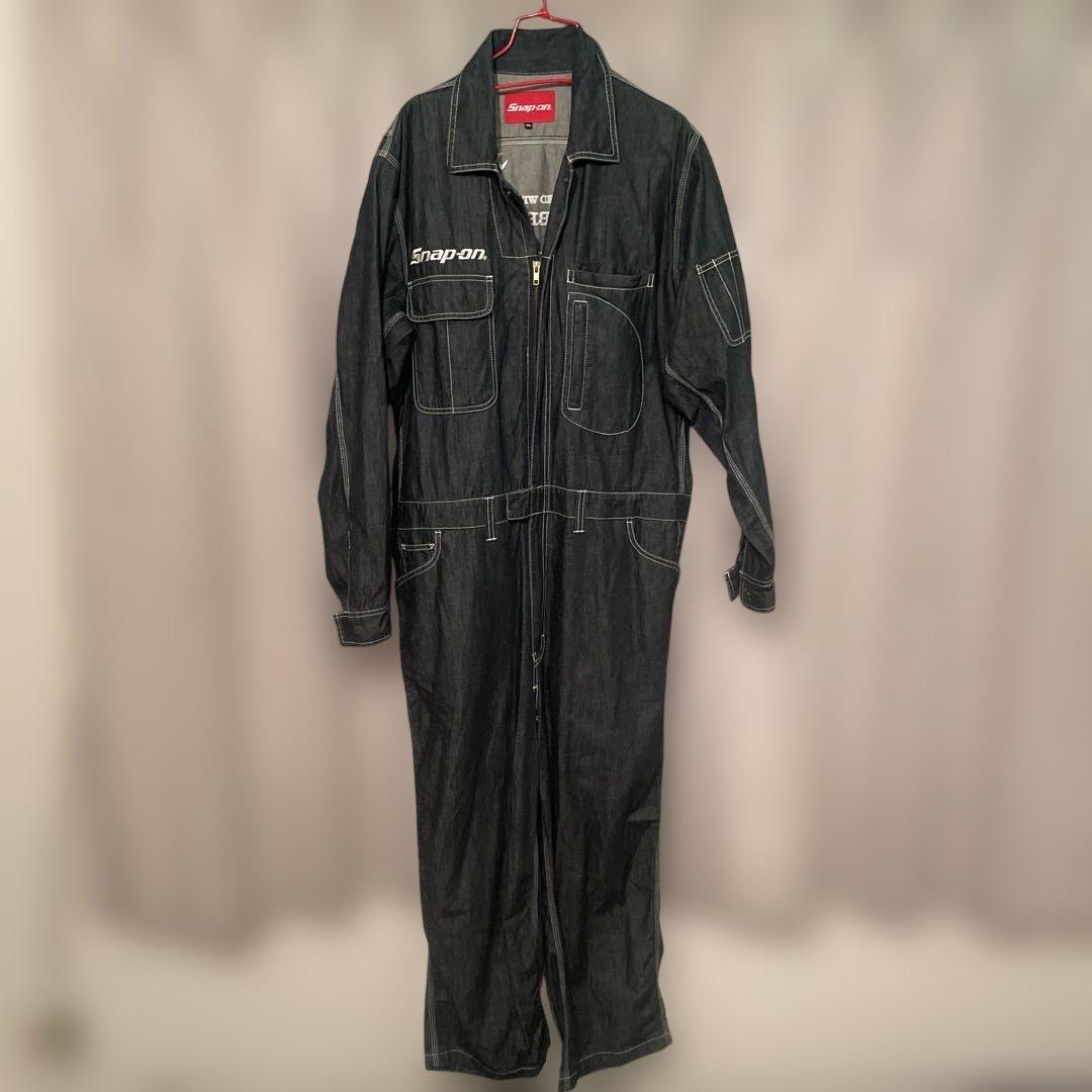 希少 Snap-on ダークデニム オーバーオール 3L 美品