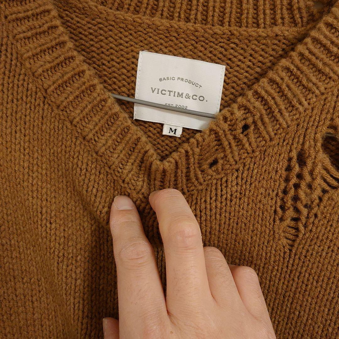 VICTIM ダメージニット Mサイズ - メルカリ