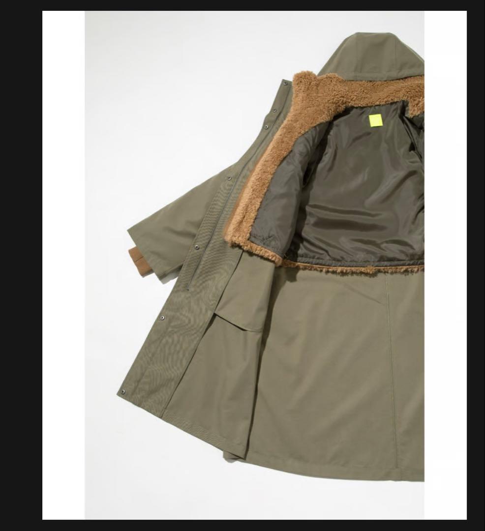 撥水】エコファーライナー付きコート WCJ 若槻千夏 モッズコート 完売