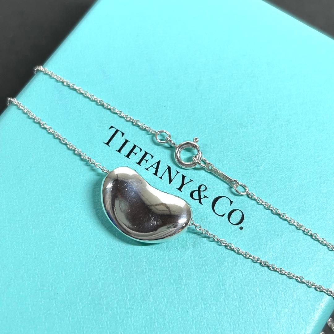 ティファニー ネックレス ビーン 全長40cm 幅1.8cm 豆 シルバー925