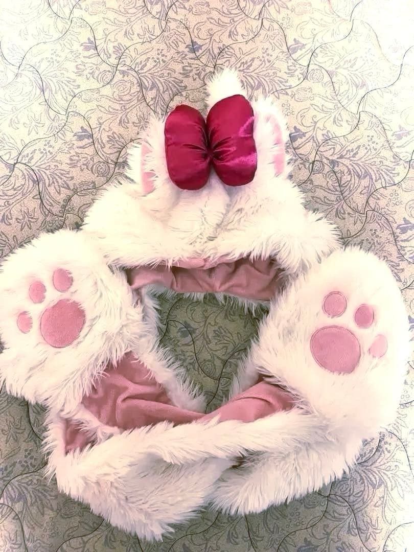 ディズニー　マリーちゃんマフラーキャップ ディズニー マリーちゃん マフラーキャップ - メルカリ